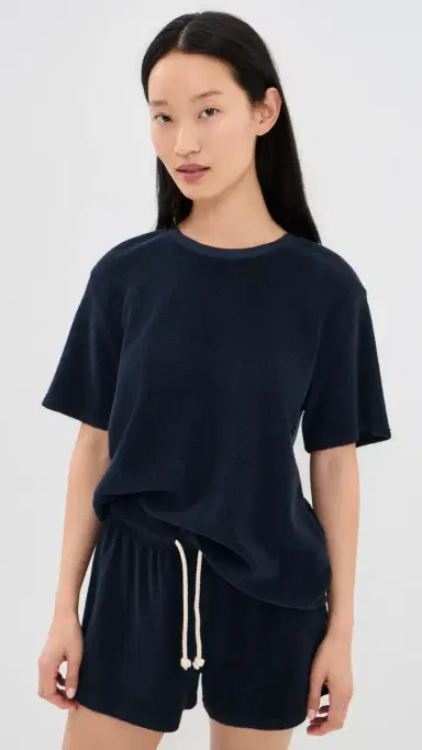 perfectwhitetee Terry Crew Tee Navy L | Thumbnail 2