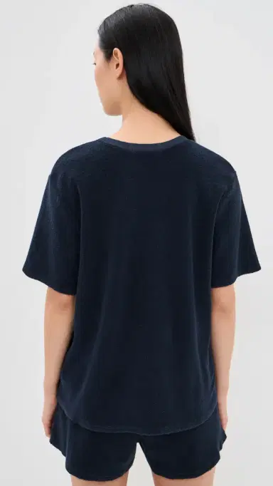 perfectwhitetee Terry Crew Tee Navy L | Thumbnail 3
