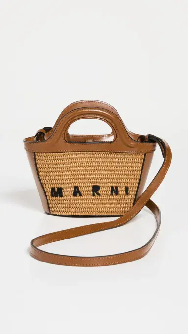 Marni Tropicalia Micro Tote Raw Sienna One Size | Thumbnail 2 Marni Tropicalia Micro Tote Raw Sienna One Size | Thumbnail 2
