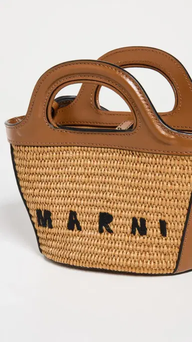 Marni Tropicalia Micro Tote Raw Sienna One Size | Thumbnail 5 Marni Tropicalia Micro Tote Raw Sienna One Size | Thumbnail 5