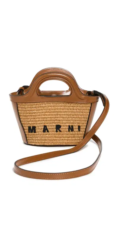 Marni Tropicalia Micro Tote Raw Sienna One Size | Thumbnail 1 Marni Tropicalia Micro Tote Raw Sienna One Size | Thumbnail 1