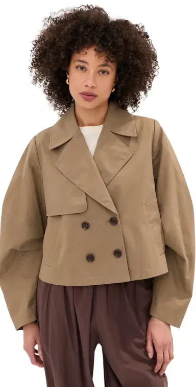 LE BOP Hardy Cropped Trench Coat Hazelnut L | Thumbnail 1