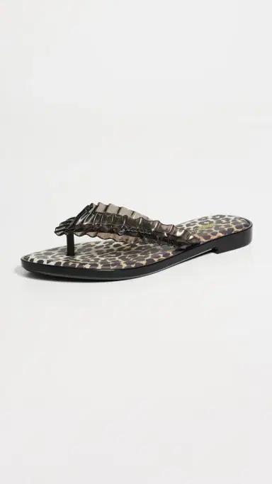 Melissa x Ganni Jelly Flip Flops Black | Thumbnail 5