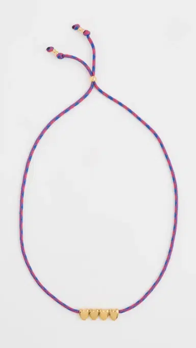 Logan Tay Gold Heart Paracord Necklace | Thumbnail 2 Logan Tay Gold Heart Paracord Necklace | Thumbnail 2