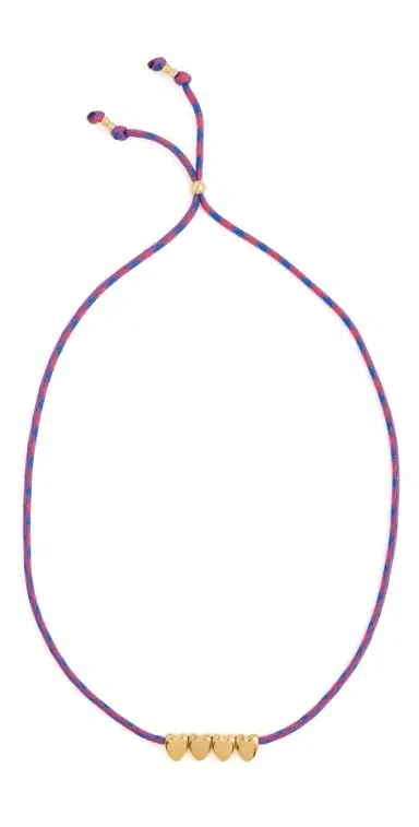 Logan Tay Gold Heart Paracord Necklace | Thumbnail 1 Logan Tay Gold Heart Paracord Necklace | Thumbnail 1