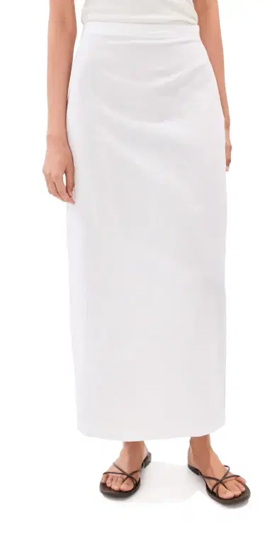 LE BOP Vanessa Linen Maxi Skirt White | Thumbnail 1
