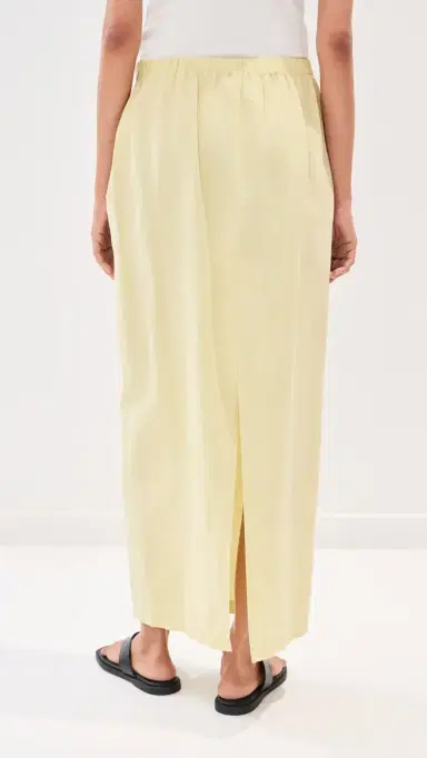 LE BOP Vanessa Linen Maxi Skirt Honeydew | Thumbnail 4