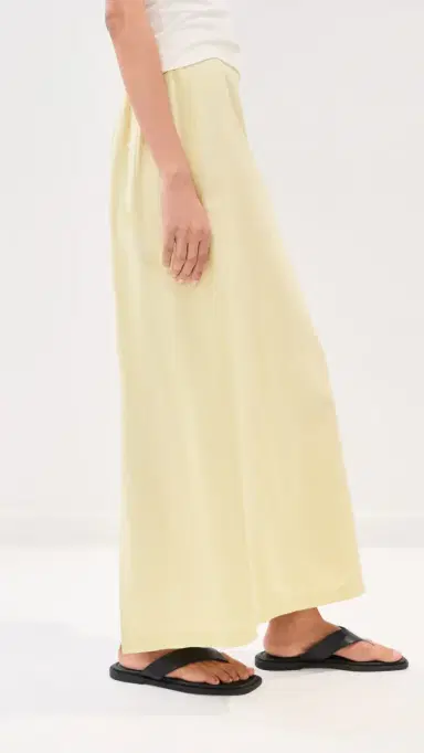 LE BOP Vanessa Linen Maxi Skirt Honeydew | Thumbnail 5