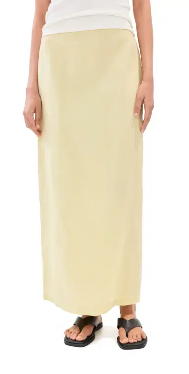 LE BOP Vanessa Linen Maxi Skirt Honeydew | Thumbnail 1