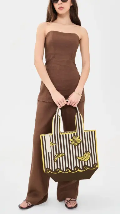 ALÉMAIS Mona Jacquard Shopper Tote | Thumbnail 3 ALÉMAIS Mona Jacquard Shopper Tote | Thumbnail 3