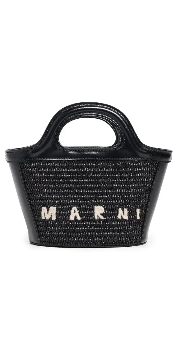 Marni Tropicalia Micro Tote Black One Size
