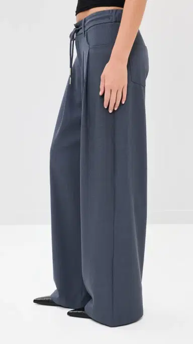 LIONESS Slouch Tie Up Pants Slate S | Thumbnail 4