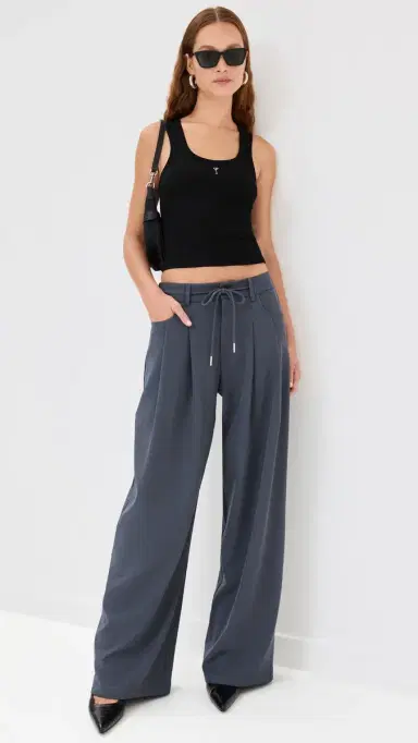 LIONESS Slouch Tie Up Pants Slate S | Thumbnail 5