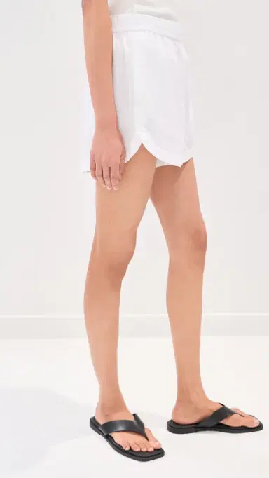 LE BOP Estelle Linen Shorts White | Thumbnail 4