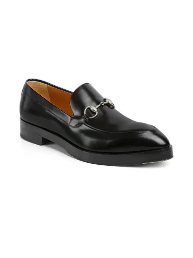 Gucci Men's Horsebit Loafers - Black - Size 9 | Thumbnail 2