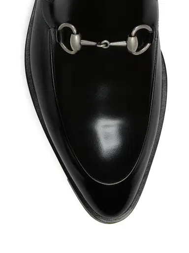 Gucci Men's Horsebit Loafers - Black - Size 9 | Thumbnail 4
