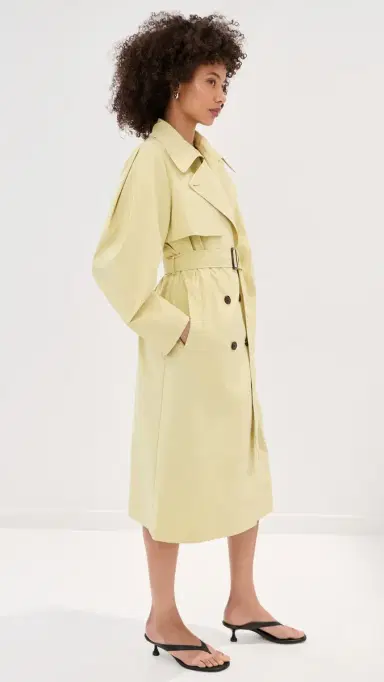 LE BOP Toby Trench Coat Honeydew | Thumbnail 4 LE BOP Toby Trench Coat Honeydew | Thumbnail 4
