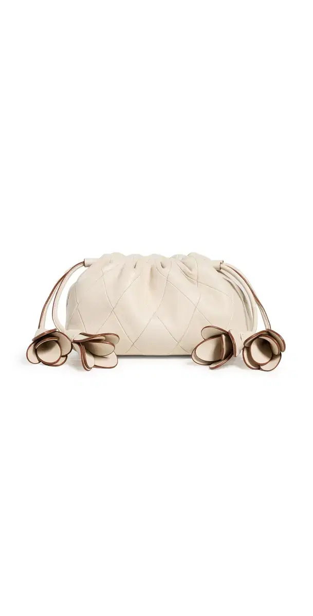 Cloud 91 Small Leather Clutch Milk One Size