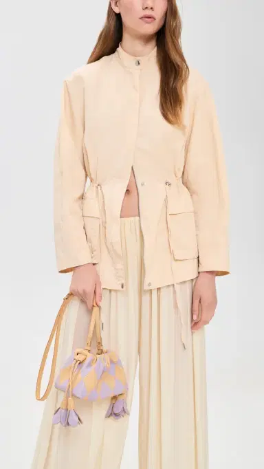 Zimmermann Cloud 91 Small Leather Clutch Lilac Sand One Size | Thumbnail 3 Zimmermann Cloud 91 Small Leather Clutch Lilac Sand One Size | Thumbnail 3