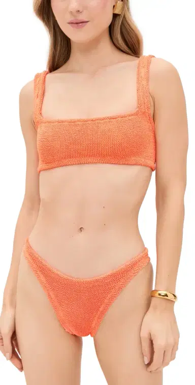 Hunza G Xandra Bikini Set Orange One Size | Thumbnail 1