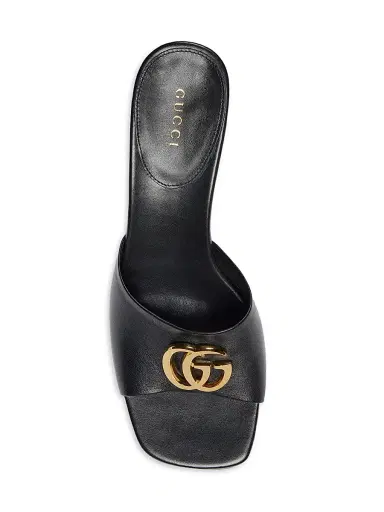 Gucci Women's Marmont GG 55MM Leather Sandals | Thumbnail 4
