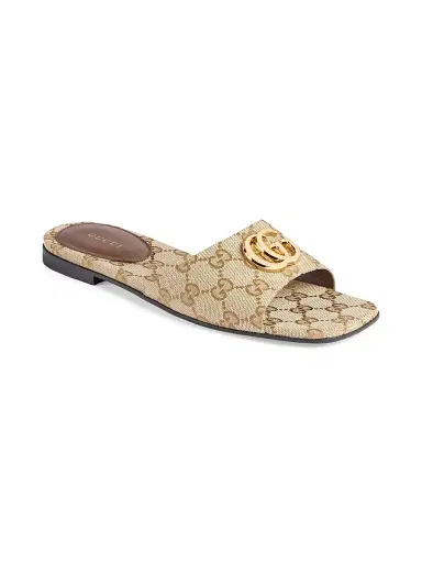 Gucci Women's Marmont GG Sandals - Vintage Sand - Size 12 | Thumbnail 2 Gucci Women's Marmont GG Sandals - Vintage Sand - Size 12 | Thumbnail 2