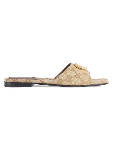 Gucci Women's Marmont GG Sandals - Vintage Sand - Size 12 | Thumbnail 1 Gucci Women's Marmont GG Sandals - Vintage Sand - Size 12 | Thumbnail 1