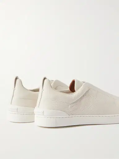 Zegna Triple Stitch™ Full-Grain Deerskin Slip-On Sneakers | Thumbnail 5