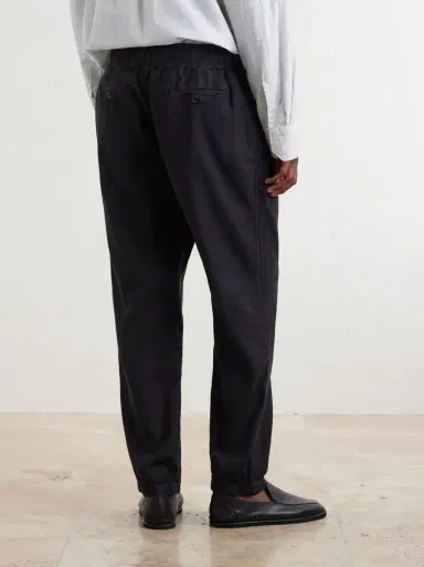 James Perse Straight-Leg Linen-Blend Canvas Drawstring Trousers | Thumbnail 4 James Perse Straight-Leg Linen-Blend Canvas Drawstring Trousers | Thumbnail 4