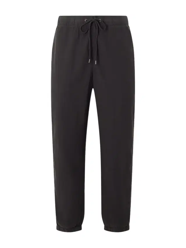 James Perse Straight-Leg Linen-Blend Canvas Drawstring Trousers