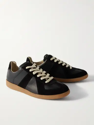 Maison Margiela Replica Leather and Suede Sneakers | Thumbnail 3 Maison Margiela Replica Leather and Suede Sneakers | Thumbnail 3