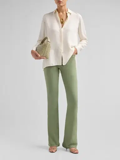 Veronica Beard Women's Beverly High-Rise Skinny Flare Jeans - Stone Sage - Size 32 | Thumbnail 2