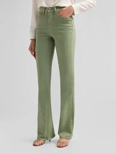 Veronica Beard Women's Beverly High-Rise Skinny Flare Jeans - Stone Sage - Size 32 | Thumbnail 4