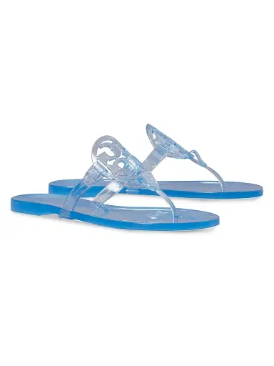 Tory Burch Women's Miller Jelly Sandals - Pale Blue - Size 5 | Thumbnail 2