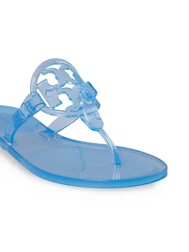 Tory Burch Women's Miller Jelly Sandals - Pale Blue - Size 5 | Thumbnail 4