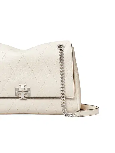 Tory Burch Women's Charlie Quilted Leather Crossbody Bag - Light Cream | Thumbnail 6
