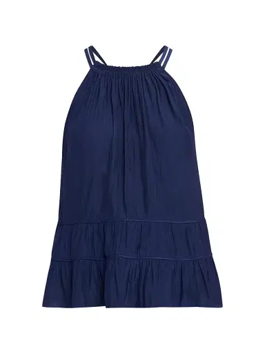 Ramy Brook Women's Dana Smocked Tank - Navy - Size Large | Thumbnail 1 Ramy Brook Women's Dana Smocked Tank - Navy - Size Large | Thumbnail 1