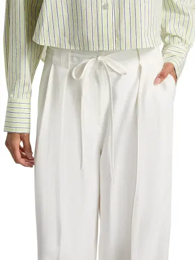 DEREK LAM 10 CROSBY Women's Archer Twill Wide-Leg Self-Belt Pants | Thumbnail 6 DEREK LAM 10 CROSBY Women's Archer Twill Wide-Leg Self-Belt Pants | Thumbnail 6