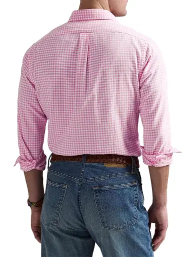 Polo Ralph Lauren Men's Logo-Embroidered Gingham Cotton Oxford Shirt | Thumbnail 4