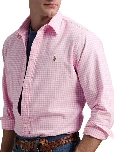 Polo Ralph Lauren Men's Logo-Embroidered Gingham Cotton Oxford Shirt | Thumbnail 5