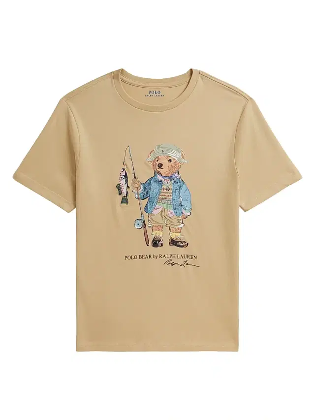 Polo Ralph Lauren Little Boy's & Boy's Fishing Polo Bear T-Shirt - Tallow Cream
