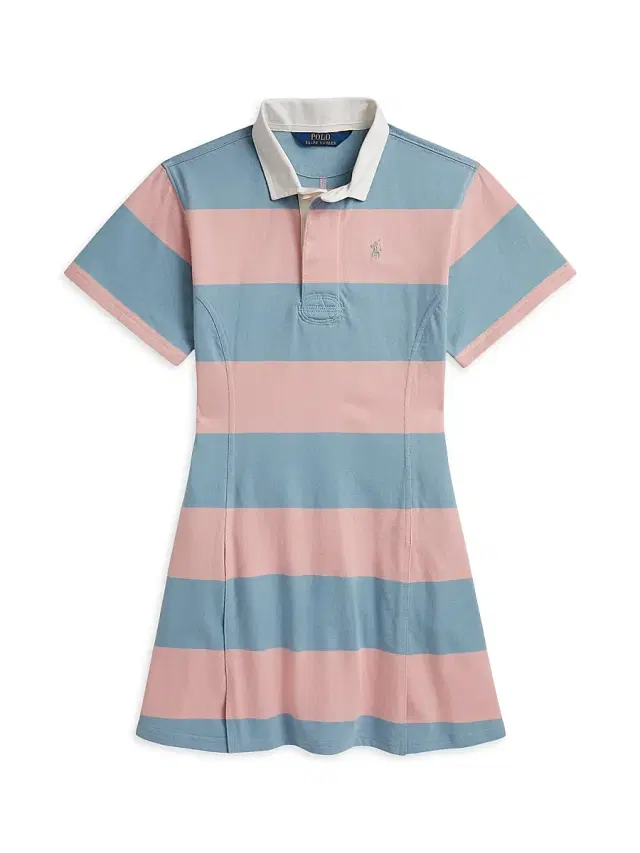 Polo Ralph Lauren Little Girl's & Girl's Striped Cotton Jersey Polo Minidress - Adirondack Rose