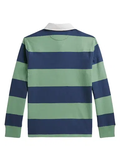 Polo Ralph Lauren Little Boy's & Boy's Striped Long-Sleeve Polo Shirt - Faded Mint - Size 18 | Thumbnail 2 Polo Ralph Lauren Little Boy's & Boy's Striped Long-Sleeve Polo Shirt - Faded Mint - Size 18 | Thumbnail 2