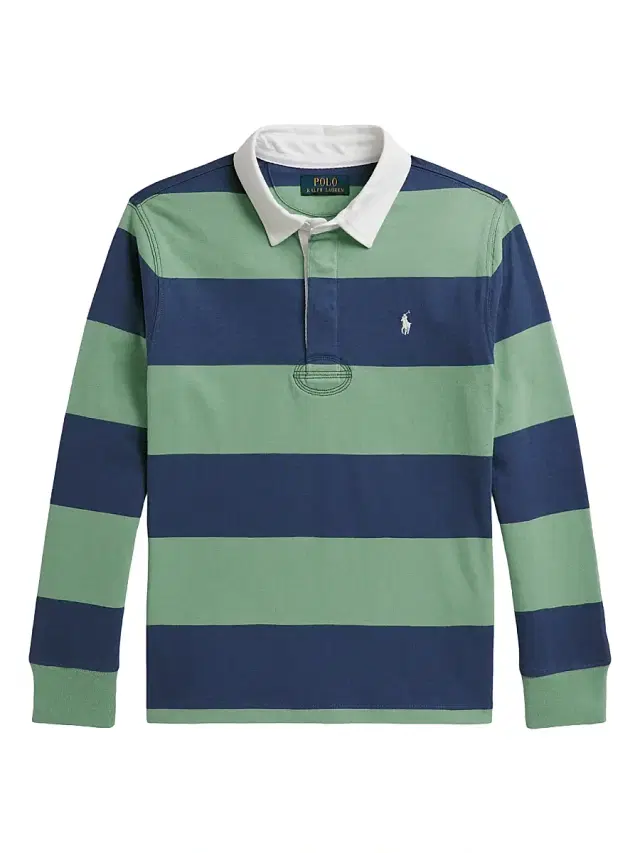 Polo Ralph Lauren Little Boy's & Boy's Striped Long-Sleeve Polo Shirt - Faded Mint