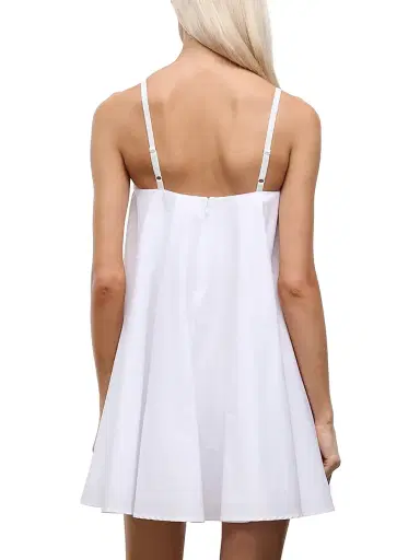Staud Women's Cecily Stretch-Cotton Babydoll Minidress | Thumbnail 5 Staud Women's Cecily Stretch-Cotton Babydoll Minidress | Thumbnail 5