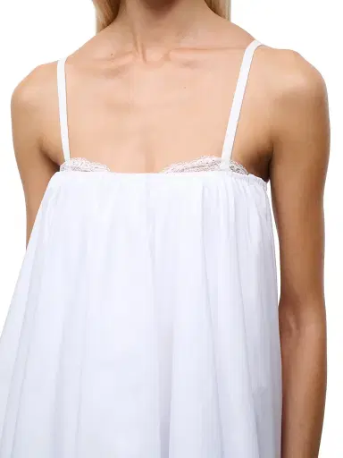 Staud Women's Cecily Stretch-Cotton Babydoll Minidress | Thumbnail 6 Staud Women's Cecily Stretch-Cotton Babydoll Minidress | Thumbnail 6
