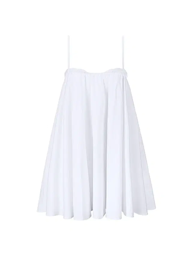 Women's Cecily Stretch-Cotton Babydoll Minidress - White