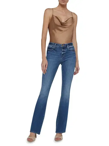 L'Agence Women's Cara Low-Rise Bootcut Jeans | Thumbnail 2