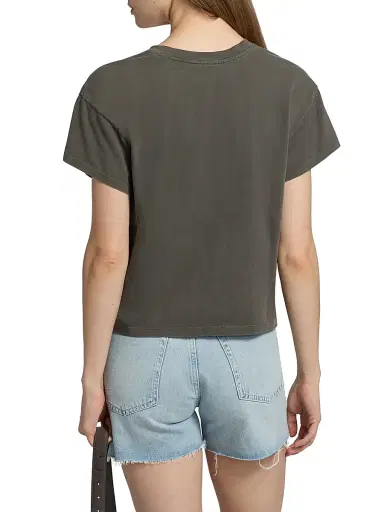 rag & bone Women's Kelly Distressed Washed Boxy T-Shirt - Slate - Size Large | Thumbnail 5 rag & bone Women's Kelly Distressed Washed Boxy T-Shirt - Slate - Size Large | Thumbnail 5