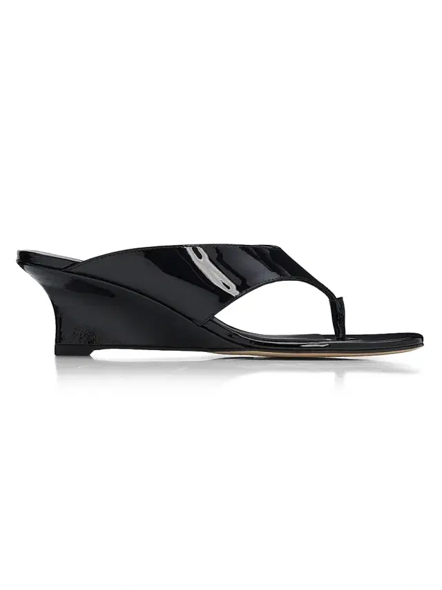 Stuart Weitzman Women's Vinnie 50MM Leather Sandals - Black